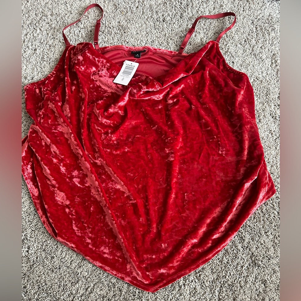 NWT Torrid Velvet Tank - 4
